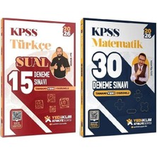 Anla Kazan Yayınları Yediiklim 2026 Kpss Türkçe + Matematik 45 Deneme Atölye Serisi 2 Li Set