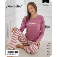 Miss Nilens Kadın Çizgili Pijamatakımı
