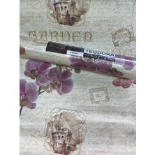 Teodora Mor Orkideli Ucuz Duvar Kağıdı 55939