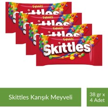 Mars M&m's Skittles Karışık Meyveli Draje 38 gr x 4 Adet