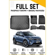 Ko Kaliteoto Kia Stonic 2022-2023-2024-2025 Model Birebir Uyumlu Bagaj Havuzu+Paspas Seti Proxyy