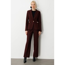 Ekol Yüksek Bel Bol Paça Pantolon 5019