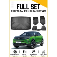 Ko Kaliteoto Opel Mokka 2024 Model Üst Birebir Uyumlu Bagaj Havuzu+Paspas Seti Proxy