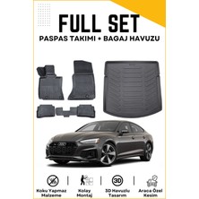 Ko Kaliteoto Audi A5 2017-2018-2019-2020-2021-2022-2023-2024 Model Birebir Uyumlu Bagaj Havuzu+Paspas Seti Proxyy