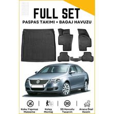 Ko Kaliteoto Volkswagen Passat B6 2006 Model Birebir Uyumlu Bagaj Havuzu+Paspas Seti Proxy