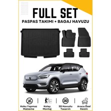 Ko Kaliteoto Volvo EX40 2025 Model Birebir Uyumlu Bagaj Havuzu+Paspas Seti Proxy