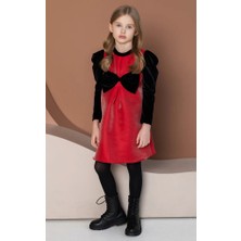 She%she 4-12 Yaş Arası Parti Elbisesi - Kırmızı
