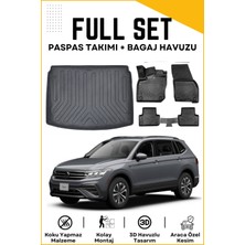 Ko Kaliteoto Volkswagen Tiguan 2022 Model Alt Birebir Uyumlu Bagaj Havuzu+Paspas Seti Proxy