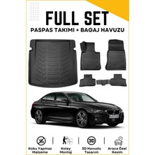 Ko Kaliteoto Bmw 3 Serisi F30 2017 Model Birebir Uyumlu Bagaj Havuzu+Paspas Seti Proxy