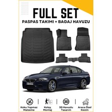 Ko Kaliteoto Bmw 5 Serisi F10 2013-2015-2015-2016 Model Birebir Uyumlu Bagaj Havuzu+Paspas Seti Proxy