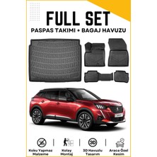 Ko Kaliteoto Peugeot 2008 Elektirikli 2021-2022-2023-2024-2025 Model Alt Birebir Uyumlu Bagaj Havuzu+Paspas Seti Proxy