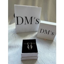 DMs Silver Çiftli Parça Melek Kanatlı Gümüş Charm'ı