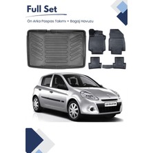 Ko Kaliteoto Renault Clio 3 Hatchback 2011 Model Tam Uyumlu Paspas+Bagaj Havuzu Setii Pro