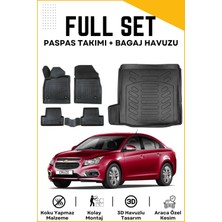 Ko Kaliteoto Chevrolet Cruze Sedan Tek Kulak 2013 Model Birebir Uyumlu Bagaj Havuzu+Paspas Seti Proxyy
