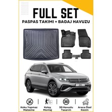 Ko Kaliteoto Volkswagen Tiguan All Space 5 Koltuk 2023 Model Birebir Uyumlu Bagaj Havuzu+Paspas Seti Proxyy