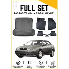 Ko Kaliteoto Skoda Octavia 2002 Model Birebir Uyumlu Bagaj Havuzu+Paspas Seti Proxyy