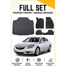 Ko Kaliteoto Opel Insignia Sedan 2012 Model Birebir Uyumlu Bagaj Havuzu+Paspas Seti Proxy