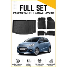 Ko Kaliteoto Hyundai I10 2014 Model Birebir Uyumlu Bagaj Havuzu+Paspas Seti Proxy