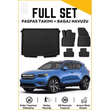 Ko Kaliteoto Volvo XC40 Recharge 2019 Model Birebir Uyumlu Bagaj Havuzu+Paspas Seti Proxy
