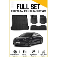 Ko Kaliteoto Hyundai Ioniq 6 2023-2024-2025 Model Birebir Uyumlu Bagaj Havuzu+Paspas Seti Proxy