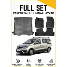 Ko Kaliteoto Renault Express 2022 Model Birebir Uyumlu Bagaj Havuzu+Paspas Seti Proxy
