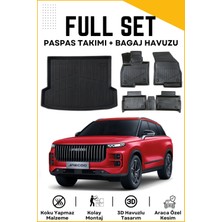 Ko Kaliteoto Jaecoo 7 4x4 2025 Model Birebir Uyumlu Bagaj Havuzu+Paspas Seti Proxy