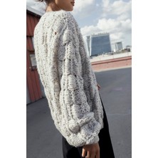 Nisan Triko Uzun Kollu Hırka