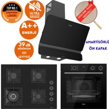 Ferre Fryart&silentart-Steamart Vimo  Sessiz Siyah Ankastre Set (D080-SA + XE64CS +SC405-WFA Wok )