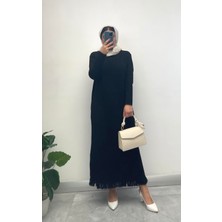 Nisum Moda Eteği Püsküllü Uzun Triko Elbise