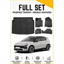 Ko Kaliteoto Hyundai Bayon 2025 Model Birebir Uyumlu Bagaj Havuzu+Paspas Seti Proxyy