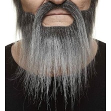 Dodomar Takma Sakal Bıyık Beyaz Geçişli Lüks