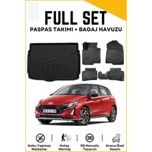 Ko Kaliteoto Hyundai I20 2022 Model Birebir Uyumlu Bagaj Havuzu+Paspas Seti Proxy