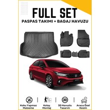 Ko Kaliteoto Honda City 2025 Model Birebir Uyumlu Bagaj Havuzu+Paspas Seti Proxy