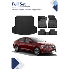 Ko Kaliteoto Renault Megane 4 Sedan 2021 Model Tam Uyumlu Paspas+Bagaj Havuzu Setii Pro