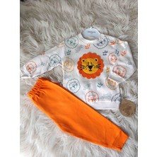 Erkek Bebek Ikili Takım Aslan Detaylı Ikili Takım