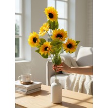 Nettenevime Yapay Çiçek Ayçiçeği Sarı Sunflower Dekoratif Çiçek 75CM 6 K80AFALI