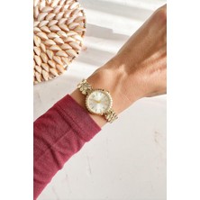 Oqqo Hera Gold Petek Kordon Kadın Kol Saati
