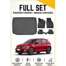 Ko Kaliteoto Volkswagen Polo 2018 Model Üst Birebir Uyumlu Bagaj Havuzu+Paspas Seti Proxy