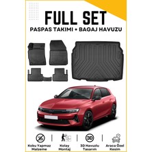 Ko Kaliteoto Opel Astra L 2024 Model Alt Birebir Uyumlu Bagaj Havuzu+Paspas Seti Proxy