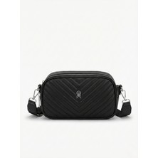 ÜçKol Ticaret Terra Model V Desenli Kalın Askılı Çapraz Kadın Çantası