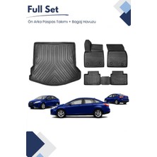 Ko Kaliteoto Opel Astra J Hatchback 2010-2011-2012-2013-2014-2015-2016 Model Tam Uyumlu Paspas+Bagaj Havuzu Seti Pro