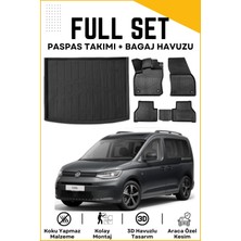 Ko Kaliteoto Volkswagen Caddy 2022 Model Birebir Uyumlu Bagaj Havuzu+Paspas Seti Proxy