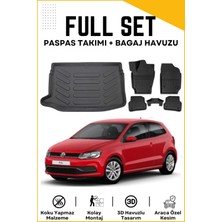 Ko Kaliteoto Volkswagen Polo 6r 2012 Model Üst Birebir Uyumlu Bagaj Havuzu+Paspas Seti Proxy