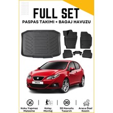 Ko Kaliteoto Seat Ibiza Hatchback 2011 Model Birebir Uyumlu Bagaj Havuzu+Paspas Seti Proxy
