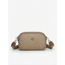 ÜçKol Ticaret Terra Model V Desenli Kalın Askılı Çapraz Kadın Çantası