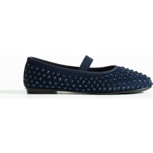 Bufu Babetta Taşlı Babet Günlük Lastikli Rahat Kadın Babet