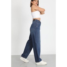 Neva Shop Lacivert Palazzo Pantolon