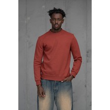 FBI Fbı Slimfit Nokta Armürlü Sıfır Yaka Pamuklu Kazak