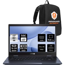 Asus Expertbook B1 Core 7 150U Notebook 16GB RAM 256GB SSD 15.6" FHD FreeDOS + Per4 Çanta B1503C78G512B4DP306