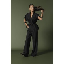 Nisan Triko Kancalı Palazzo Pantolon